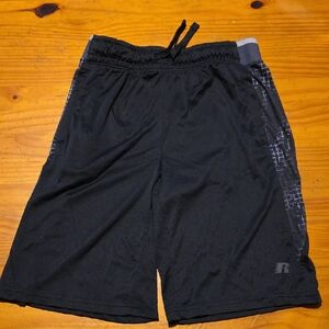 Russell Athletic Kids Black and Gray Shorts